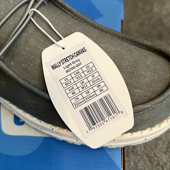 Hey Dude Men's Gray Casual Shoes - Picture 2 of 5